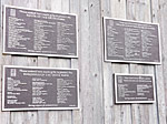 Plaques on the Delta Barn